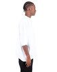 Shaka Wear Adult Garment-Dyed Drop-Shoulder T-Shirt white ModelSide
