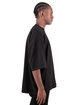 Shaka Wear Adult Garment-Dyed Drop-Shoulder T-Shirt black ModelSide