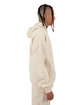 Shaka Wear Men's Los Angeles Garment Dyed Hooded Sweatshirt cream ModelSide