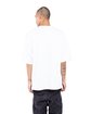 Shaka Wear Men's Garment Dyed Designer T-Shirt white ModelBack