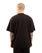 Shaka Wear Men's Garment Dyed Reverse T-Shirt black ModelBack