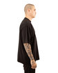 Shaka Wear Men's Garment Dyed Reverse T-Shirt black ModelSide