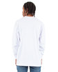 Shaka Wear Adult Max Heavyweight Long-Sleeve T-Shirt white ModelBack