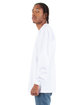 Shaka Wear Adult Max Heavyweight Long-Sleeve T-Shirt white ModelSide