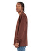 Shaka Wear Adult Max Heavyweight Long-Sleeve T-Shirt brown ModelSide