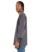 Shaka Wear Adult Max Heavyweight Long-Sleeve T-Shirt charcoal gry hth ModelSide