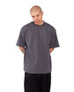 Shaka Wear Adult Max Heavyweight T-Shirt charcoal gry hth ModelQrt