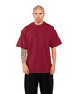 Shaka Wear Adult Max Heavyweight T-Shirt cardinal ModelQrt