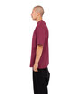 Shaka Wear Men's Tall Max Heavyweight Short-Sleeve T-Shirt burgundy ModelSide