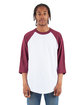 Shaka Wear Adult Three-Quarter Sleeve Raglan T-Shirt  