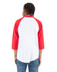 Shaka Wear Adult Three-Quarter Sleeve Raglan T-Shirt  ModelBack