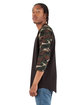Shaka Wear Adult Three-Quarter Sleeve Camo Raglan T-Shirt  ModelSide