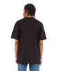 Shaka Wear Drop Ship Adult 6.5 oz., RETRO Heavyweight Short-Sleeve T-Shirt BLACK ModelBack