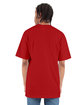 Shaka Wear Drop Ship Adult 6.5 oz., RETRO Heavyweight Short-Sleeve T-Shirt RED ModelBack