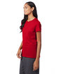Hanes Ladies' Perfect-T T-Shirt deep red ModelQrt