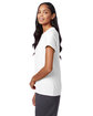 Hanes Ladies' Perfect-T T-Shirt white ModelSide