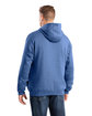 Berne Men's Heritage Zippered Pocket Hooded Pullover Sweatshirt dusted navy ModelBack
