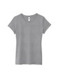 Fruit of the Loom Ladies' Sofspun Jersey Junior Crew T-Shirt athletic heather OFFront