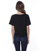 StarTee Drop Ship Ladies' Cotton Boxy T-Shirt BLACK ModelBack