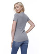 StarTee Ladies' Cotton Crew Neck T-shirt heather grey ModelBack