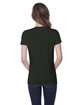 StarTee Ladies' Cotton Crew Neck T-shirt dark olive ModelBack
