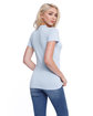 StarTee Ladies' Cotton Crew Neck T-shirt light blue ModelSide