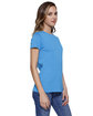StarTee Ladies' Cotton Crew Neck T-shirt turquoise ModelSide