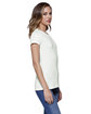 StarTee Ladies' Cotton Crew Neck T-shirt off white ModelSide