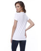 StarTee Ladies' CVC Crew Neck T-shirt white ModelBack