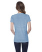 StarTee Ladies' CVC Crew Neck T-shirt lt blue heather ModelBack