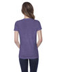 StarTee Ladies' CVC Crew Neck T-shirt purple heather ModelBack