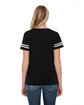 StarTee Ladies' CVC Striped Varsity T-Shirt  ModelBack