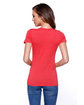 StarTee Ladies' Triblend Crew Neck T-Shirt vintage red ModelBack