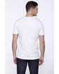 StarTee Men's Cotton Crew Neck T-Shirt white ModelBack