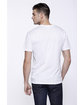 StarTee Men's CVC V-Neck T-Shirt white ModelBack
