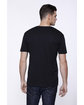 StarTee Men's CVC V-Neck T-Shirt black ModelBack