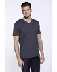 StarTee Men's CVC V-Neck T-Shirt  ModelSide