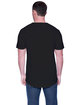 StarTee Men's CVC  Slit V-Neck T-Shirt black ModelBack