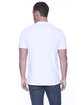 StarTee Men's CVC Henley T-Shirt white ModelBack