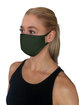 StarTee Unisex 2-Layer Cotton Face Mask dark olive ModelQrt