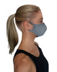 StarTee Unisex 2-Layer Cotton Face Mask titanium heather ModelSide