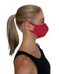 StarTee Unisex 2-Layer Cotton Face Mask crimson ModelSide