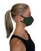 StarTee Unisex 2-Layer Cotton Face Mask dark olive ModelSide