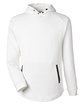 Swannies Golf Unisex Camden Hooded Pullover white/ black OFFront