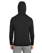 Swannies Golf Unisex Vandyke Quarter-Zip Hooded Sweatshirt black/ black ModelBack