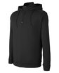 Swannies Golf Unisex Vandyke Quarter-Zip Hooded Sweatshirt black/ black OFQrt