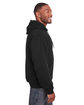 Berne Men's Tall Heritage Thermal-Lined Full-Zip Hooded Sweatshirt black ModelSide