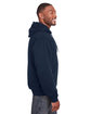 Berne Men's Tall Heritage Thermal-Lined Full-Zip Hooded Sweatshirt navy ModelSide