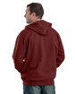 Berne Men's Heritage Full-Zip Hooded Sweatshirt brick ModelBack