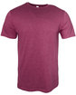 Threadfast Apparel Epic Unisex CVC T-Shirt heather maroon OFFront